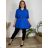 Tunic Shirt Extended With Belt 3/4 Long Sleeve Women's Plus Size (XL/2XL ONE SIZE) ITALIAN FASHION IMC22513