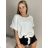 Tunic with pendant short sleeve women's oversized (54/56/58 ONE SIZE) ITALIAN FASHION IM425031
