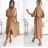 Women's 3/4 long sleeve shirt dress (XS/S/M ONE SIZE) ITALIAN FASHION IMD25030