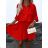 Short shirt dress 3/4 long sleeve women's (XS/S/M ONE SIZE) ITALIAN FASHION IMD25047