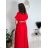 Women's short-sleeved summer shirt dress with belt (42/44/46 ONE SIZE) ITALIAN FASHION IM425036