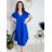Short summer long sleeve women's dress, oversized (54/56/58 ONE SIZE) ITALIAN FASHION IM425070 Royal blue 54/56/58