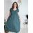 Short summer long sleeve women's dress, oversized (54/56/58 ONE SIZE) ITALIAN FASHION IM425070