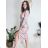 Summer short sleeve summer dress (S / M ONE SIZE) ITALIAN FASHION IMWY21019 pink S/M