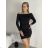 Women's short skirt (S/M ONE SIZE) ITALIAN FASHION IMPLP2325570055 black S/M/L