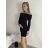 Women's short skirt (S/M ONE SIZE) ITALIAN FASHION IMPLP2325570055 black S/M/L