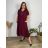 Women's elegant party long sleeve dress (S/M ONE SIZE) ITALIAN FASHION IM322282