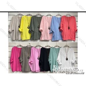 Women's Long Sleeve Knitted Sweater (S/M ONE SIZE) ITALIAN FASHION IMWDT23005
