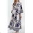 Women's Summer 3/4 Long Sleeve Dress (S/M ONE SIZE) INDIAN FASHION IMPEM23C7058