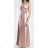 Long satin strapless evening dress for women (S/M/L ONE SIZE) ITALIAN FASHION IMPSH256679