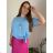Tunic with pendant short sleeve women's oversized (54/56/58 ONE SIZE) ITALIAN FASHION IM425031