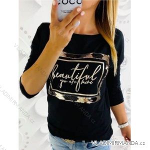 Women's Long Sleeve Warm T-Shirt (S/M ONE SIZE) ITALIAN FASHION IMD22967