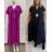 Long summer dress short sleeve women's oversized (46/48/50 ONE SIZE) ITALIAN FASHION IM425206