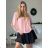 Tunic Blouse Short Sleeve Women's Plus Size (XL/2XL/3XL ONE SIZE) ITALIAN FASHION IM424128