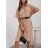 Women's 3/4 long sleeve shirt dress (XS/S/M ONE SIZE) ITALIAN FASHION IMD25030