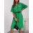 Women's 3/4 long sleeve shirt dress (XS/S/M ONE SIZE) ITALIAN FASHION IMD25030
