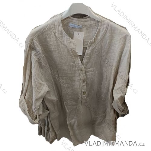 Women's Light Knitted Long Sleeve Sweater (L/XL ONE SIZE) ITALIAN FASHION IM723GALA