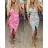 Women's short sleeve summer casual dress (S/M/L ONE SIZE) ITALIAN FASHION IMWGB25022