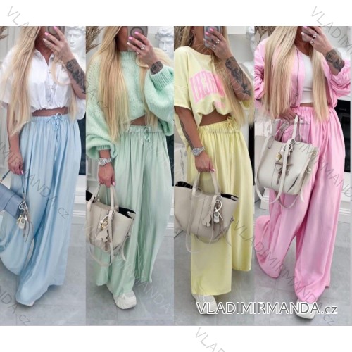 Women's long summer oversize pants (S/M/L ONE SIZE) ITALIAN FASHION IM425271