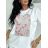 Women's Long Chiffon Short Sleeve Dress (S/M ONE SIZE) ITALIAN FASHION IMWGS231048