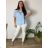 Women's Oversized Knitted Long Sleeve Sweater (S/M ONE SIZE) ITALIAN FASHION IMSN2416125 48/50 rose old rose