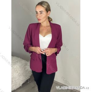 Women's Long Roll Up Sleeve Lined Jacket (S/M ONE SIZE) ITALIAN FASHION IM423JANE/DU