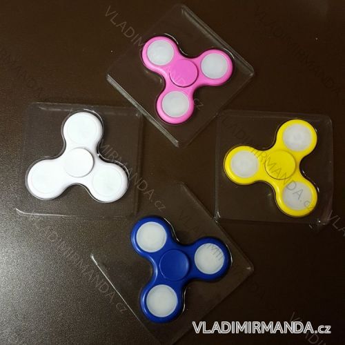 Fidget spinner hand crazy anti-stress SPINNER-SVITICI-BLIKACI-3BAREVNE
