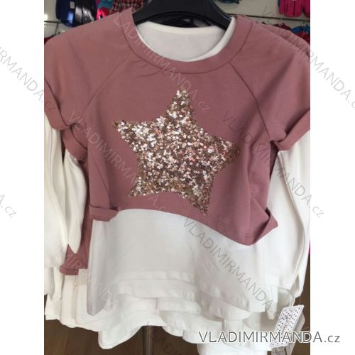 T-Shirt with sequins children's teen girl (4-14 years) ITALIAN MLADA MODE IMM217125
