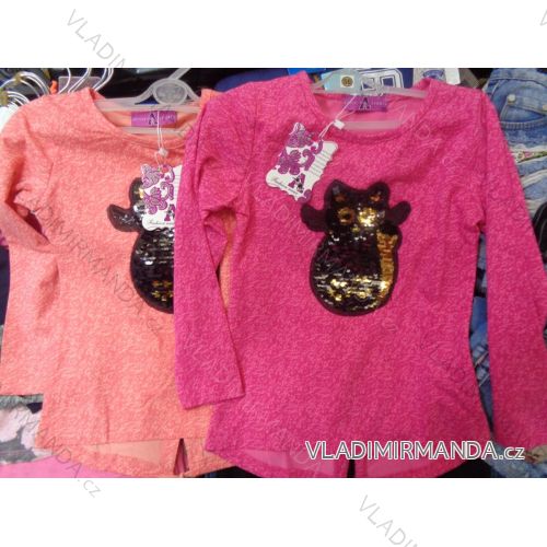 T-shirt long sleeve with sequins children's (98-128) ACTIVE SPORT HZ-8169
