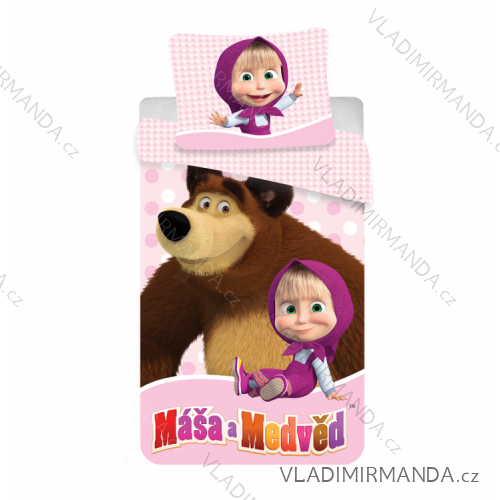 Linen masha and bear maša and baby bear (140 * 200) JF MASAMEDVED02
