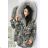 Coat winter park with fur women's army mask (sl) K-ZELL ITALIAN MODA IM917208
