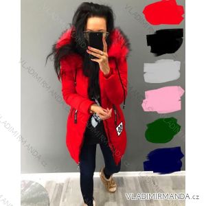 Jacket coat winter with fur women's (s-xl) POLSKá MODA PM217034
