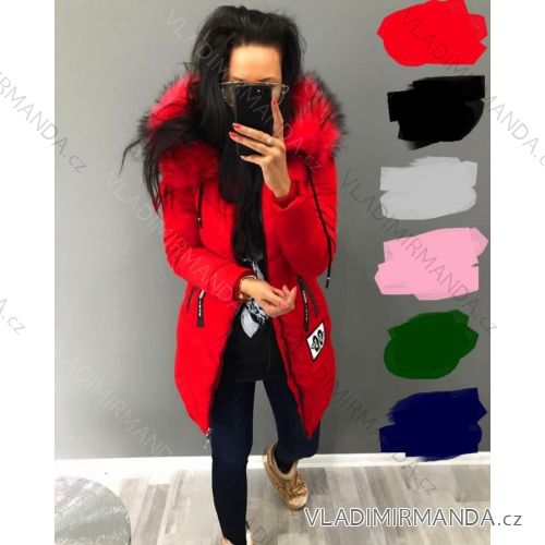 Jacket coat winter with fur women's (s-xl) POLSKá MODA PM217034
