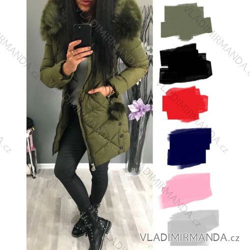 Jacket coat with ladies' fur (s-xl) POLSKá MODA PM217048
