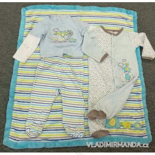 Infant T-shirt, Polo, Overal and Blanket Girls and Boys Cotton 4 + 1 (3-9 Months) AODA A024
