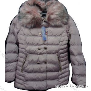 Winter jacket coat insulated with fur (l-4xl) NATURE IM617RQW-4721
