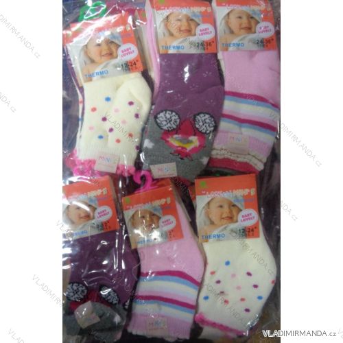 Socks warm thermo baby girl (0-36 months) LOOKEN ZTY-6703
