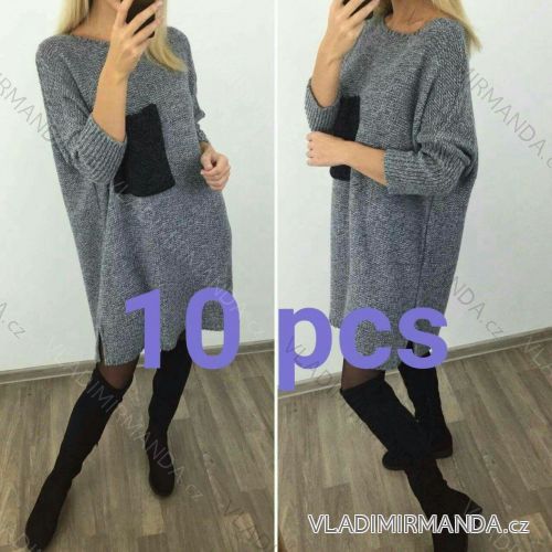 Sweater ladies long (l-2xl) POLSKá MODA GR17040
