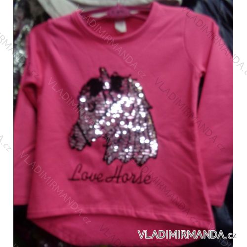 T-shirt warm long sleeve with sequins baby girl (98-128) TUZZY TURKEY MODA TM217066
