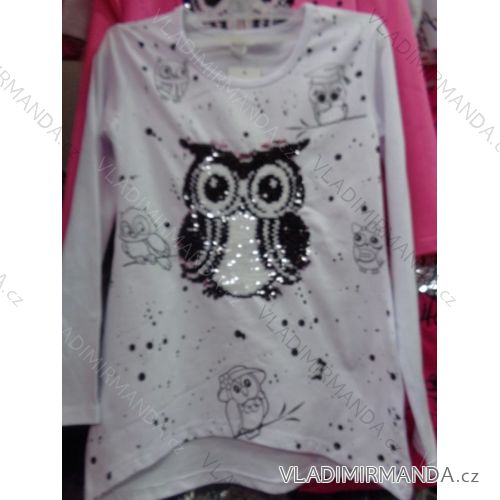 T-shirt short sleeve with sequins girls girl (128-164) TUZZY TURKEY MODA TM217071
