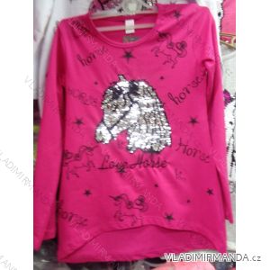 T-shirt short sleeve with sequins girls girl (134-164) TUZZY TURKEY MODA TM217072
