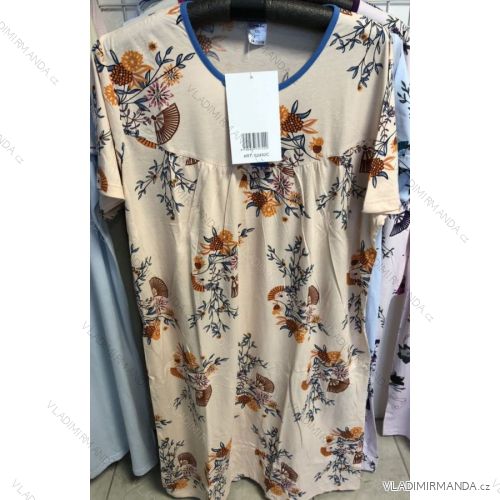 Shirts night short sleeve women's cotton oversized (m-3xl) COANDIN S2492C
