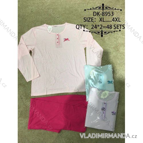 Pajamas Long Ladies Oversized (xl-4xl) N-FEEL DK-8953
