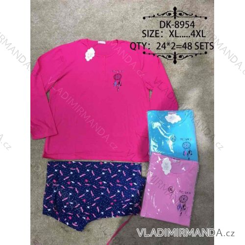 Pajamas Long Ladies Oversized (xl-4xl) N-FEEL DK-8954
