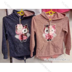 Sweatshirt with a weak hood and baby girl (4-12 years) SAD CH-3935
