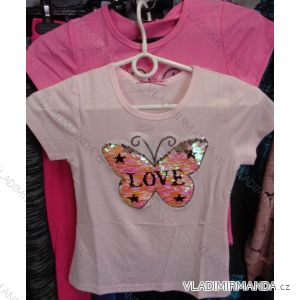 T-shirt short sleeve for children and adolescent girls (116-146) GLASS BEAR 8P-7110
