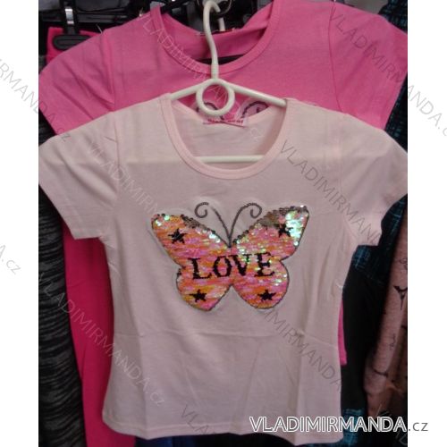 T-shirt short sleeve for children and adolescent girls (116-146) GLASS BEAR 8P-7110
