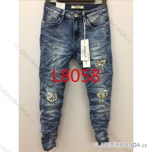 Jeans with pearls womens (xs-xl) JEWELLY L8058
