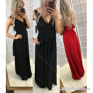 Sleeveless dress with lace long ladies (uni SL) ITALIAN Fashion IM718019
