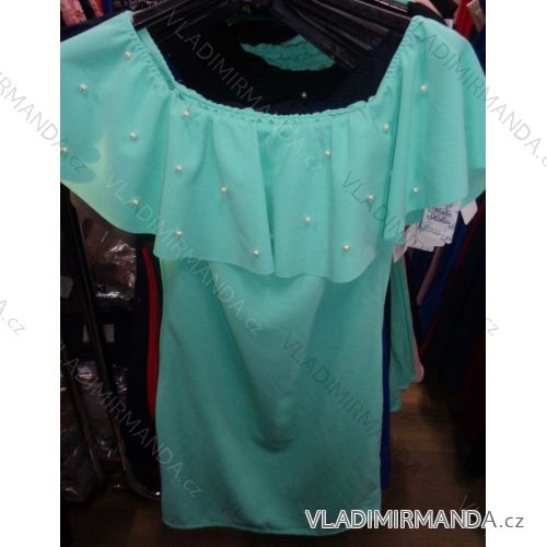 Summer women's dress with pearls (uni sl) ITALIAN Fashion IM918086

